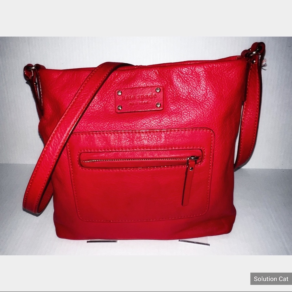 Kate Spade Red Leather Cross Body Bag